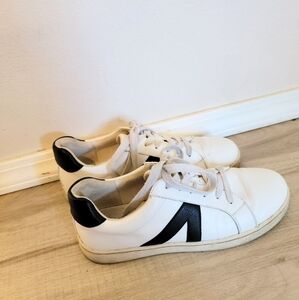 MIA Italia White and Black Sneakers